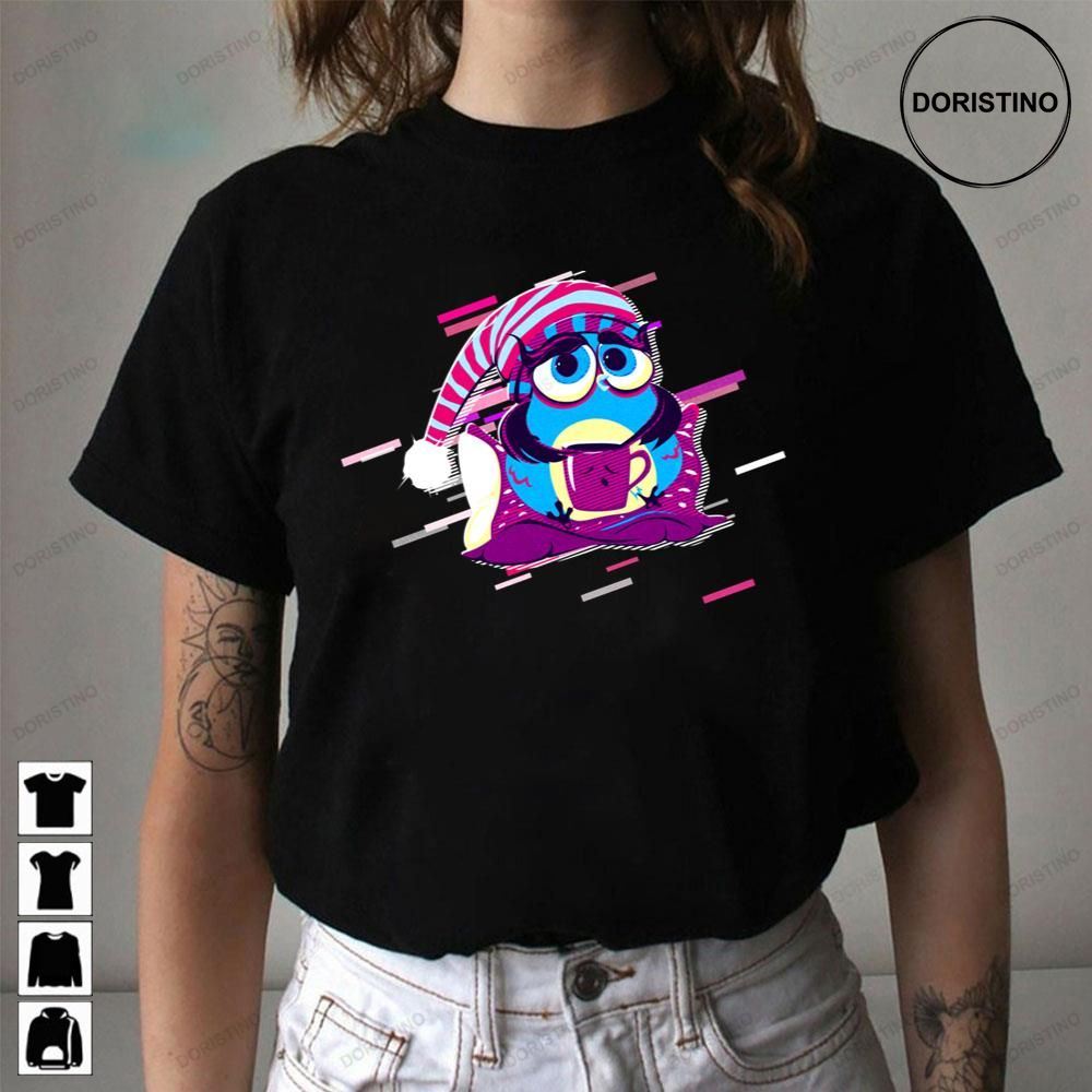 Retro Violet And Purple Coffee Owl Eighties Awesome Shirts